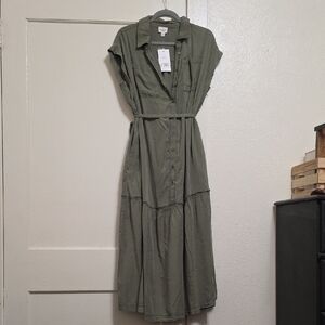 Isabel Sage Green Midi Dress